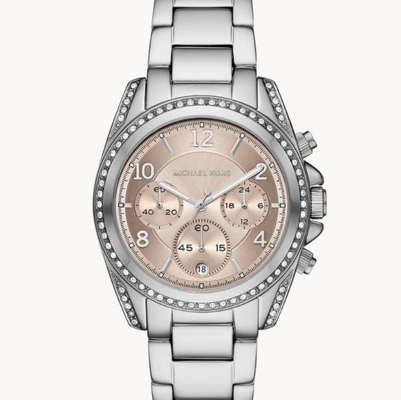 Michael Kors Blair Chronograph Stainless Steel Watch BNWT - Picture 1 of 6